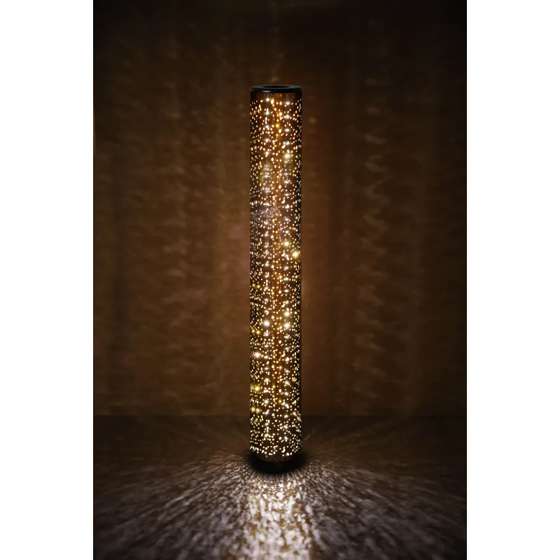 Lampadaire Intérieur Tissu noir 230V. LED 3000K 800lm.