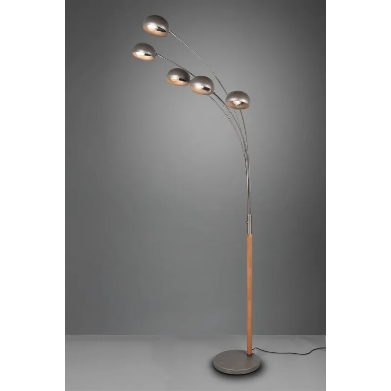 Lampadaire Intérieur Métal Nickel antique 230V.