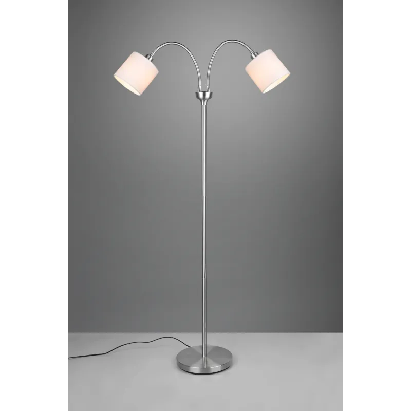 Lampadaire Intérieur Métal Nickel mat 230V.