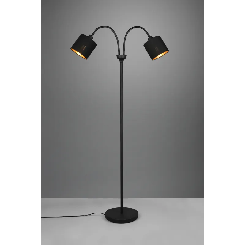 Lampadaire Intérieur Métal noir mat 230V.