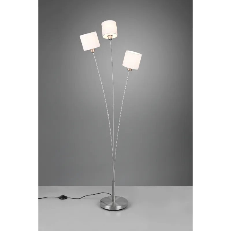 Lampadaire Intérieur Métal Nickel mat 230V.