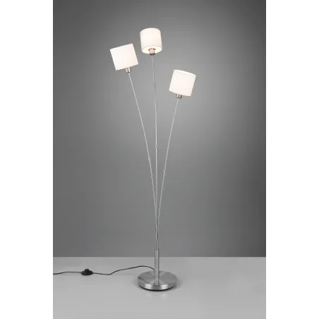 Lampadaire Intérieur Métal Nickel mat 230V.
