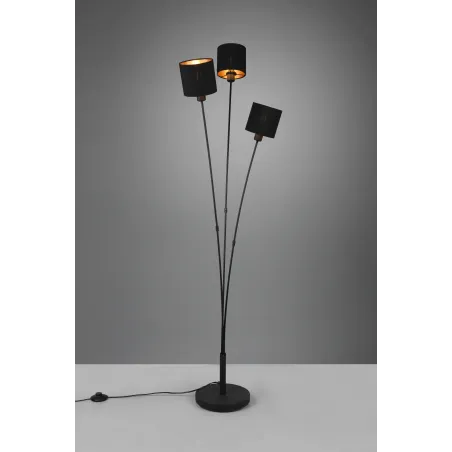 Lampadaire Intérieur Métal noir mat 230V.