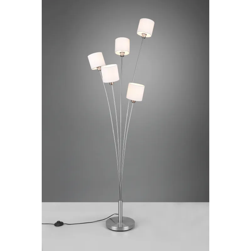 Lampadaire Intérieur Métal Nickel mat 230V.