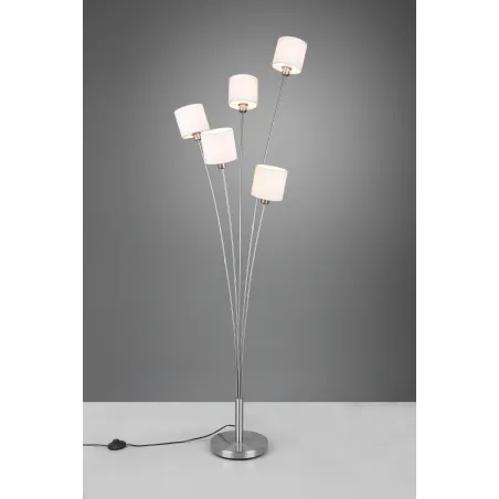 Lampadaire Intérieur Métal Nickel mat 230V.