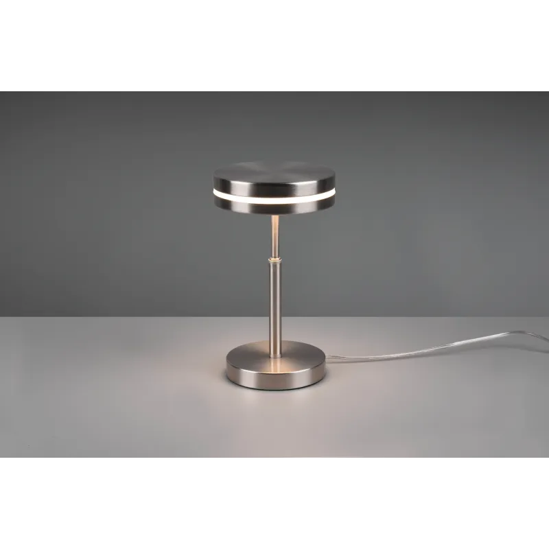 Lampe de table Intérieur Métal Nickel mat 230V. LED 3000K 700lm.