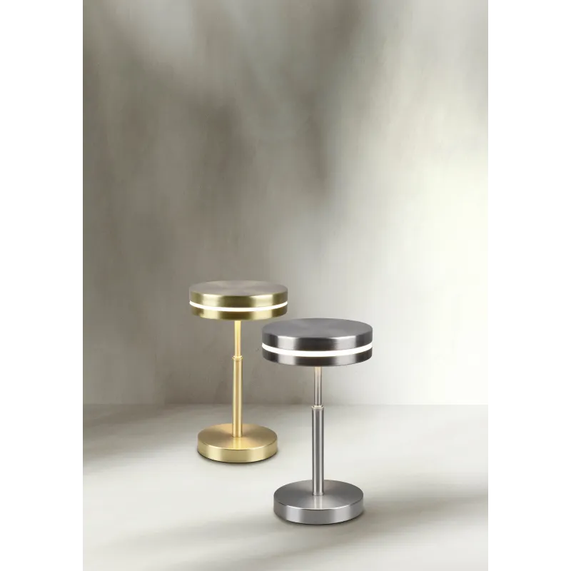 Lampe de table Intérieur Métal Nickel mat 230V. LED 3000K 700lm.
