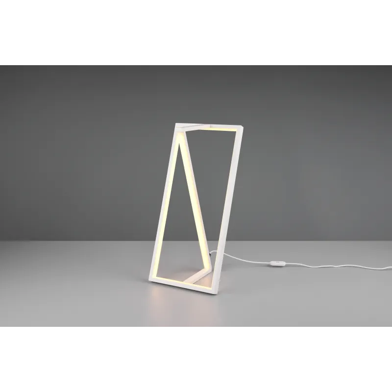 Lampe de table Intérieur Métal Blanc mat 230V. LED 2300+3000+4000K 950lm.