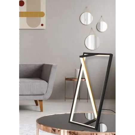 Lampe de table Intérieur Métal noir mat 230V. LED 2300+3000+4000K 950lm.