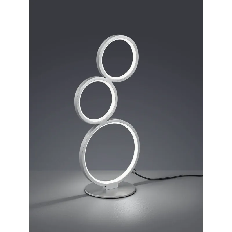 Lampe de table Intérieur Métal argent 230V. LED 3000K 1900lm.
