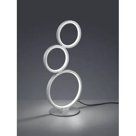 Lampe de table Intérieur Métal argent 230V. LED 3000K 1900lm.