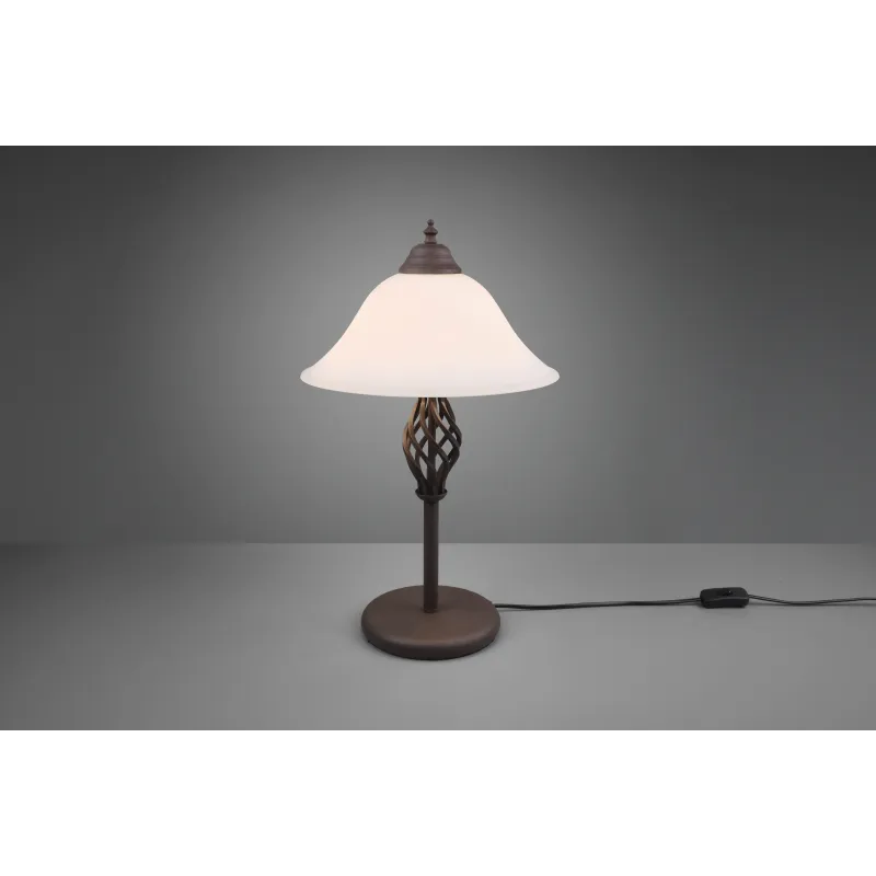 Lampe de table Intérieur Métal rouille 230V.