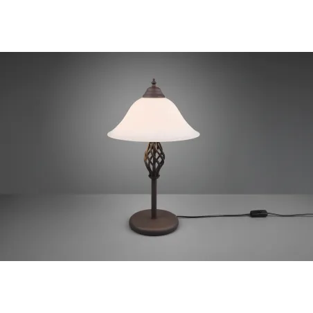 Lampe de table Intérieur Métal rouille 230V.