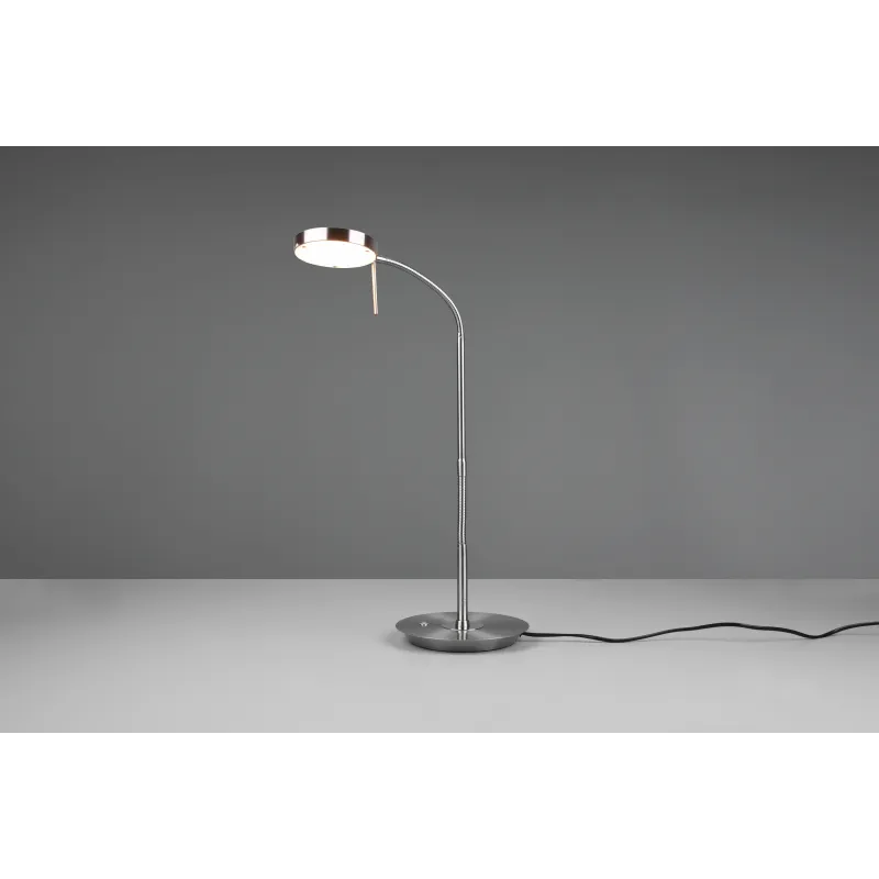 Lampe de table Intérieur Métal Nickel mat 230V. LED 2300+3000+4000K 1400lm.