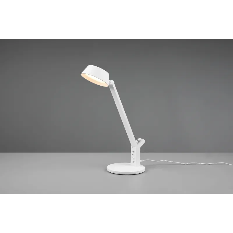 Lampe de table Intérieur Plastique Blanc mat 230V. LED 3000+4000+6300K 600lm.