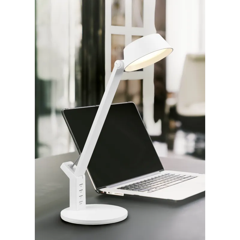 Lampe de table Intérieur Plastique Blanc mat 230V. LED 3000+4000+6300K 600lm.