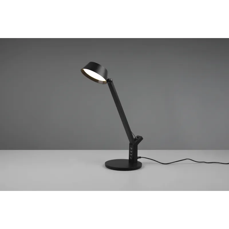 Lampe de table Intérieur Plastique noir mat 230V. LED 3000+4000+6300K 600lm.