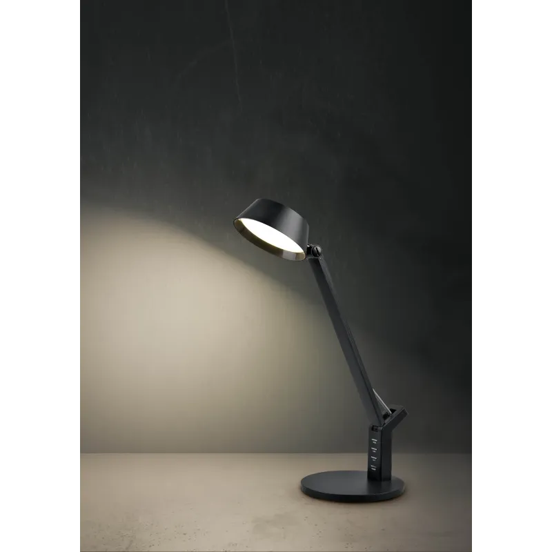 Lampe de table Intérieur Plastique noir mat 230V. LED 3000+4000+6300K 600lm.
