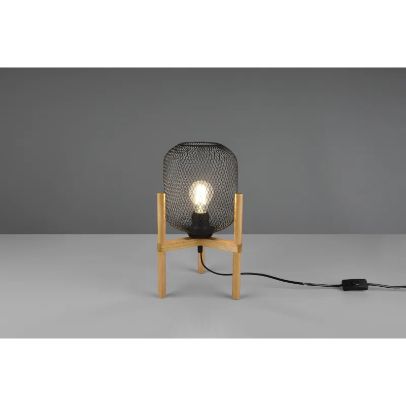 Lampe de table Intérieur Métal noir mat 230V.