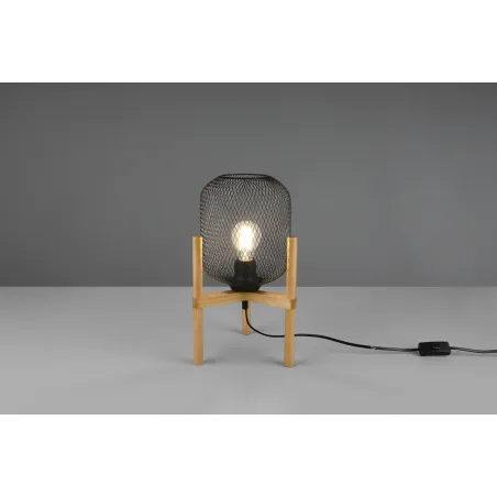 Lampe de table Intérieur Métal noir mat 230V.