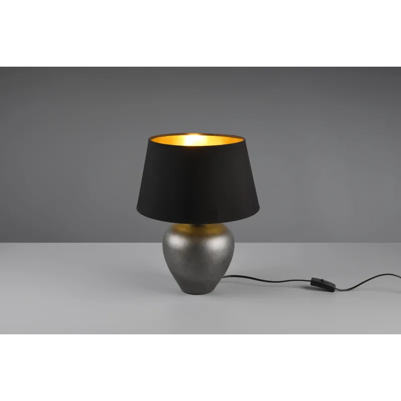 Lampe de table Intérieur Céramique Nickel antique 230V.
