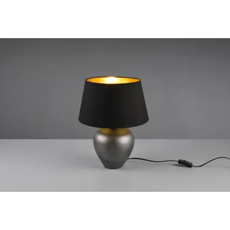 Lampe de table Intérieur Céramique Nickel antique 230V.