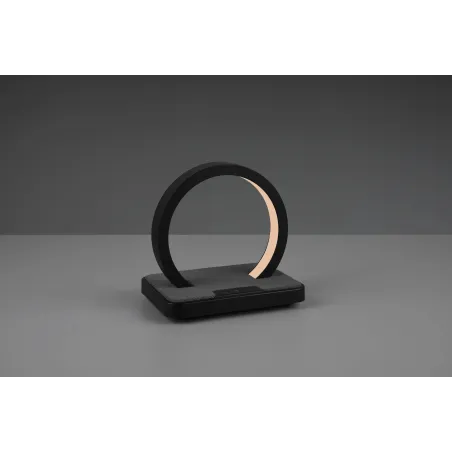 Lampe de table Intérieur Plastique noir mat 230V. LED 3000K 20lm.