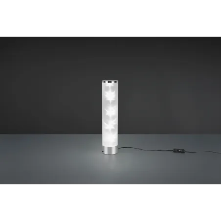 Lampe de table Intérieur Métal chrome 230V. LED 3000K 50lm.