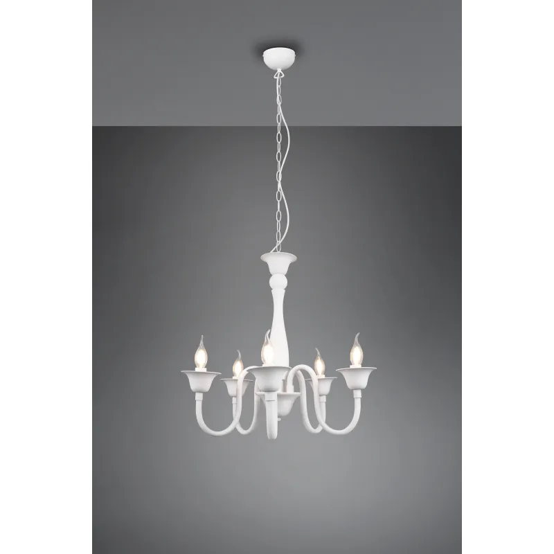 Lustre Intérieur Métal Blanc mat 230V.