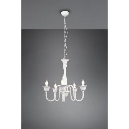 Lustre Intérieur Métal Blanc mat 230V.