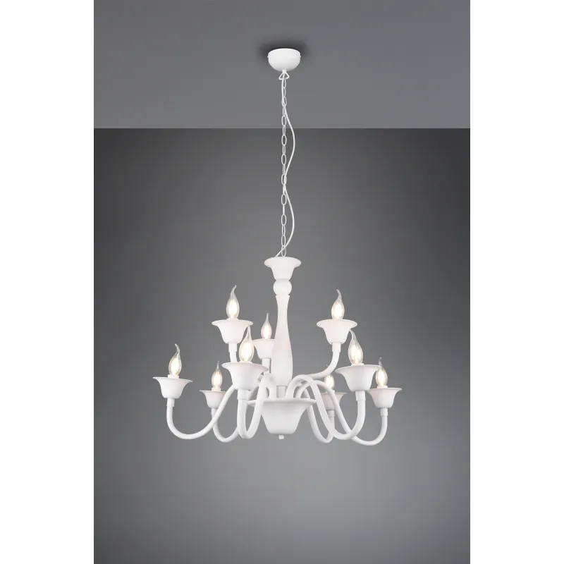 Lustre Intérieur Métal Blanc mat 230V.