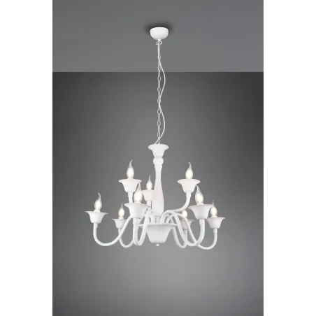 Lustre Intérieur Métal Blanc mat 230V.