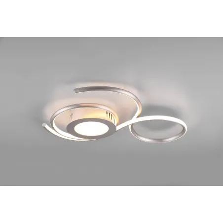 Plafonnier Intérieur Métal Nickel mat 230V. LED 2700 - 6000K 4300lm.