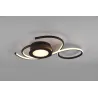 Plafonnier Intérieur Métal noir mat 230V. LED 2700 - 6000K 4300lm.