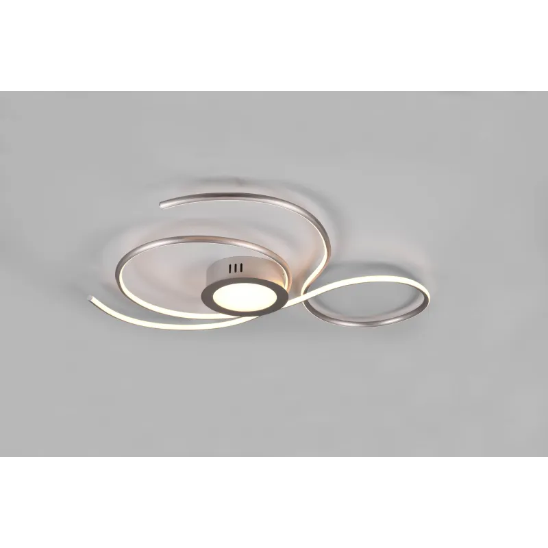Plafonnier Intérieur Métal Nickel mat 230V. LED 2700 - 6000K 5600lm.