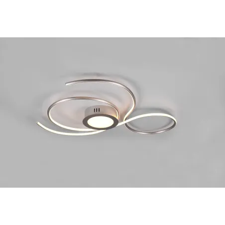 Plafonnier Intérieur Métal Nickel mat 230V. LED 2700 - 6000K 5600lm.