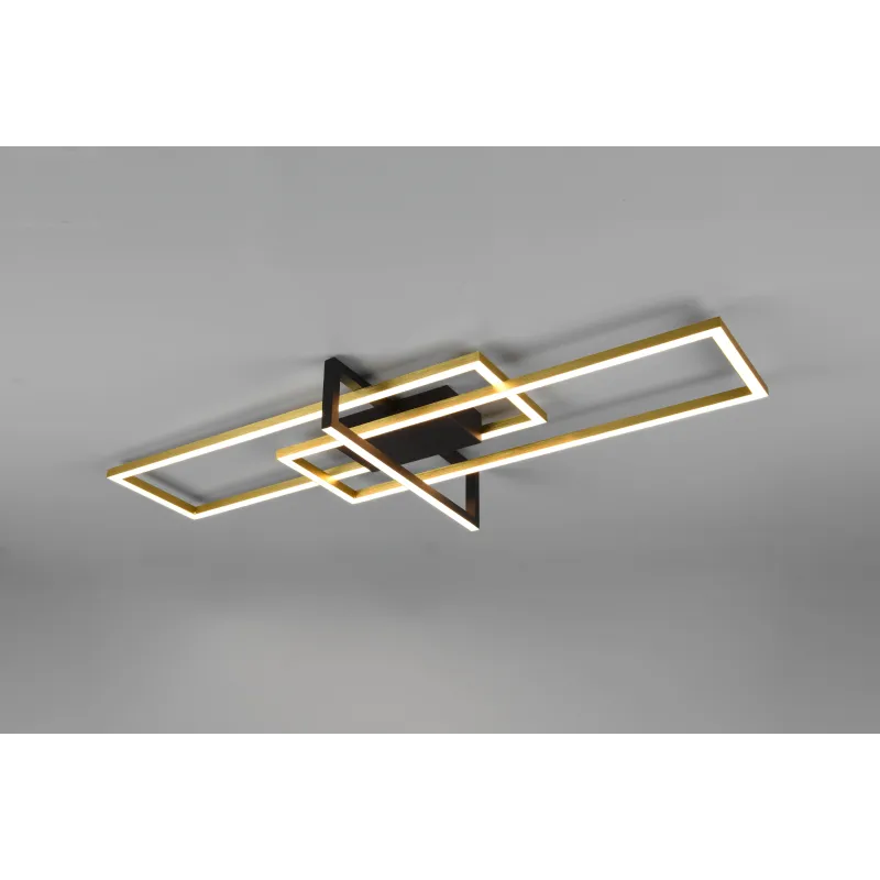 Plafonnier Intérieur Métal Laiton mat 230V. LED 3000K 3900lm.