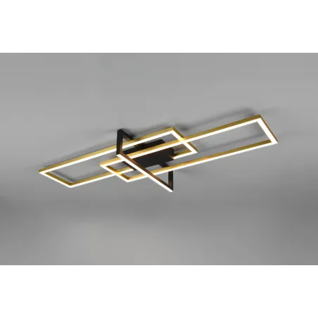 Plafonnier Intérieur Métal Laiton mat 230V. LED 3000K 3900lm.