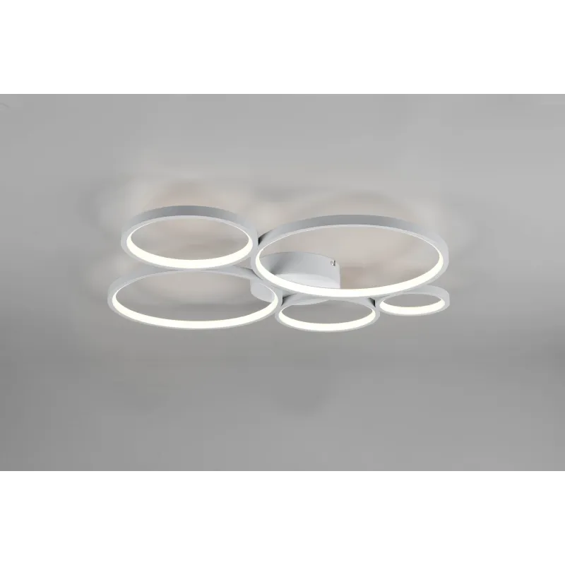 Plafonnier Intérieur Métal argent 230V. LED 3000K 5800lm.