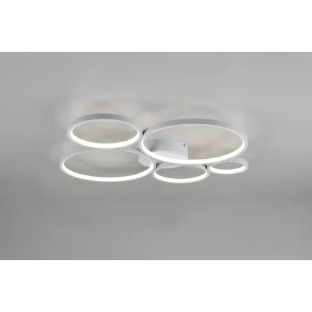 Plafonnier Intérieur Métal argent 230V. LED 3000K 5800lm.