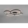 Plafonnier Intérieur Métal noir mat 230V. LED 3000K 5600lm.