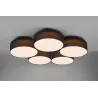 Plafonnier Intérieur Métal noir 230V. LED 3000K 6300lm.
