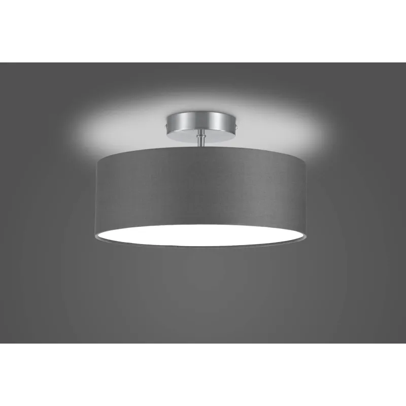 Plafonnier Intérieur Métal Nickel mat 230V.