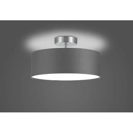 Plafonnier Intérieur Métal Nickel mat 230V.