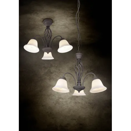 Plafonnier Intérieur Métal rouille 230V.