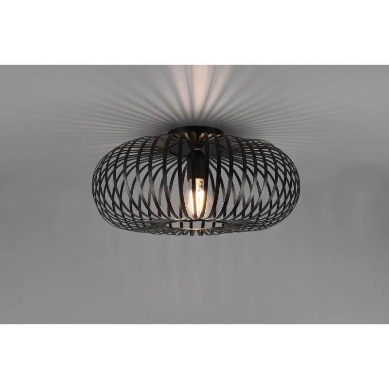 Plafonnier Intérieur Métal noir mat 230V.