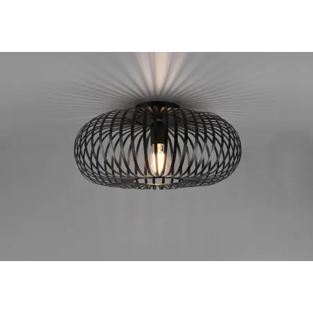 Plafonnier Intérieur Métal noir mat 230V.