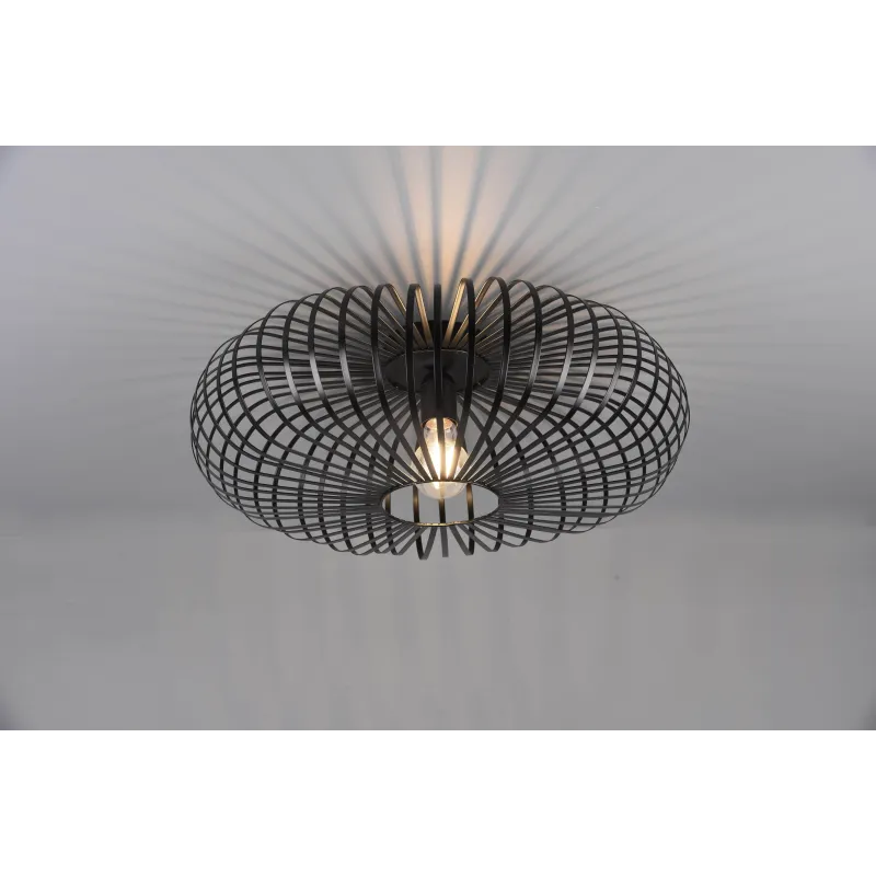 Plafonnier Intérieur Métal noir mat 230V.
