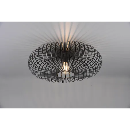 Plafonnier Intérieur Métal noir mat 230V.