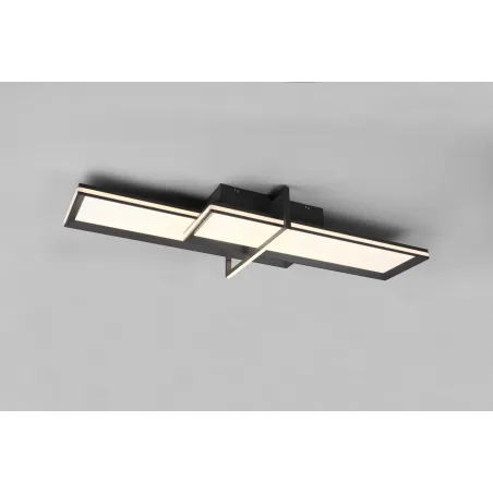 Plafonnier Intérieur Métal antracite 230V. LED 3000K 2600lm.